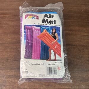 Splash Club Inflatable Air Mat Purple 27"x72" New Sealed 1990's NOS Swimming